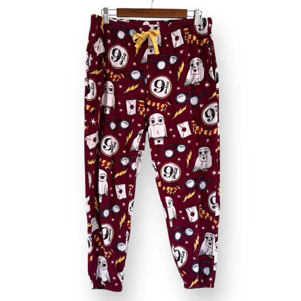 Harry Potter Wizarding World Soft Pajama Pants Women's Size M (8/10) Hogwarts